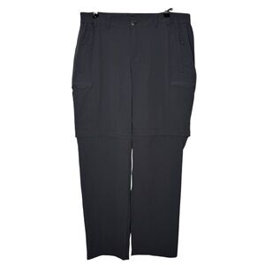 MIER Men's Hiking Pants Size 12 Convertible Zip Off Lightweight Quick Dry Black